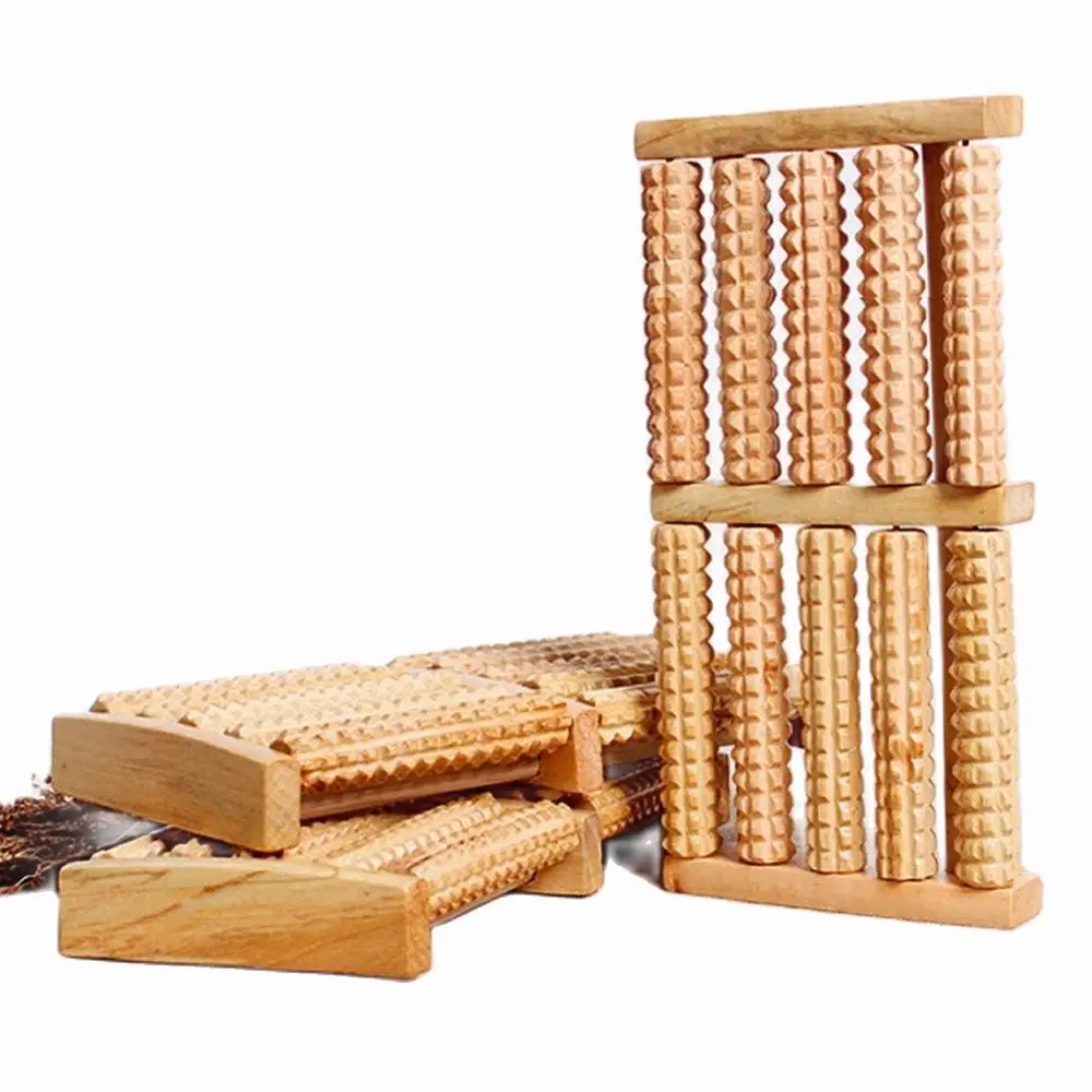 

Raw Wooden Wood Roller Foot Massager Stress Relief HealthTherapy Relax Massage
