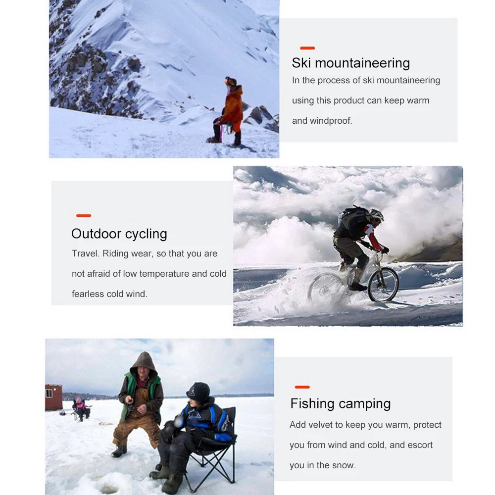 

Thermal Full Face Magic Turban Mask Winter Riding Mask Bike Headwear Headband Neck Hood Scarf Winter Bicycle Outdoor Equipment