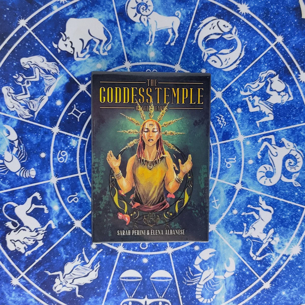 Trend The Goddess Temple Oracle Card Tarot Cards and PDF Guidebook Divination Card Toys Entertainment Board Games 45Pcs