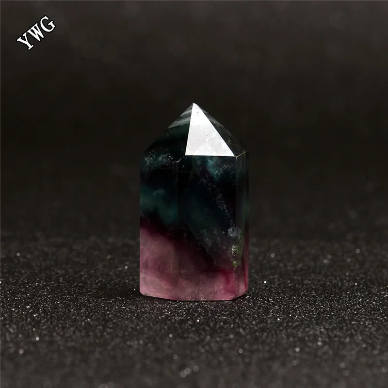 Миниатюрный пурпурный флюорит 1 5 дюйма натуральный камень палочка чакра