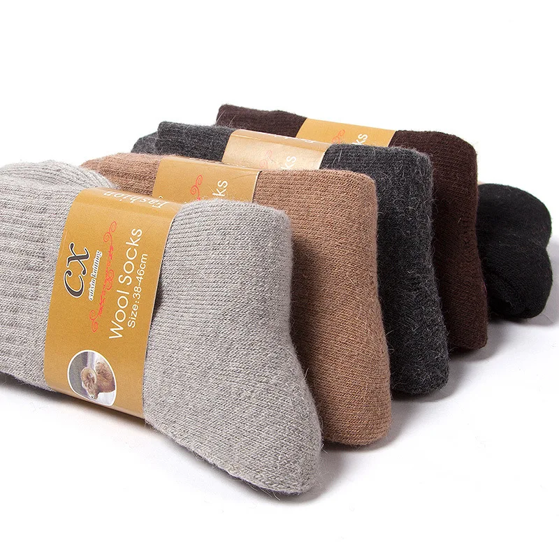 

2020 Super Thick Wool Socks Warm Winter Thick Wool Socks Men's Plush Loop Snow Socks