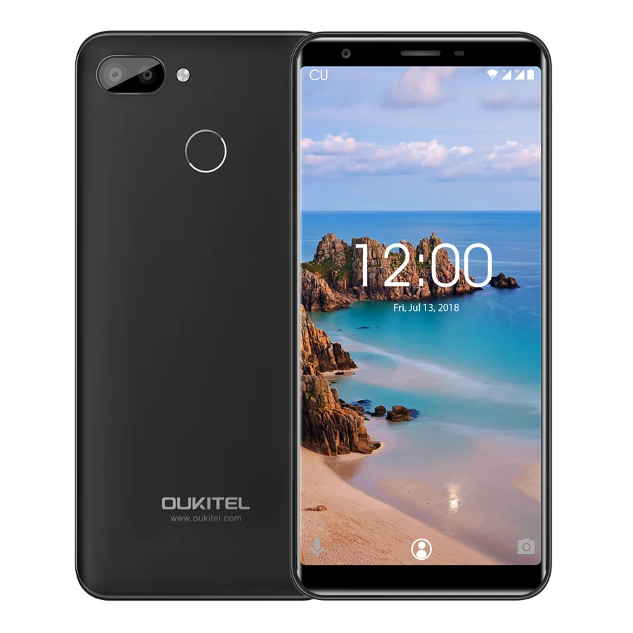 Black Мобильный телефон Oukitel C11 Pro 4G LTE 5," HD 18:9 Android 8,1 3 ГБ ОЗУ 16 Гб ПЗУ MT6739 четырехъядерный 8 Мп+ 2 МП/2 МП отпечаток пальца 3400 мАч - Цвет: Black