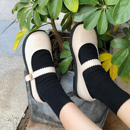 

Cute soft girl Japanese small leather shoes female big head Mary Jane shoes 2021 spring and autumn new retro British style flat