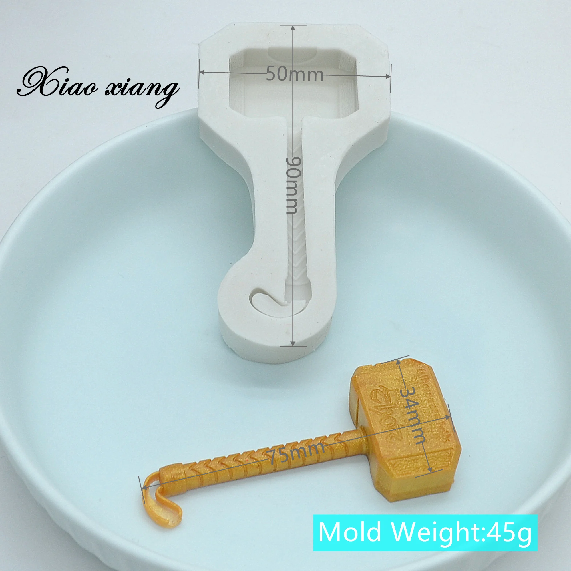 Luyou 3D Молоток дизайн Fondant (сахарная) силиконовая форма для выпечки формы Мыло