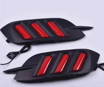 Rear light A 12V авто светодиодный DRL Габаритные огни Задний бампер стоп светильник хвост светильник противотуманная фара для Honda Civic 10th - Цвет: Rear light A