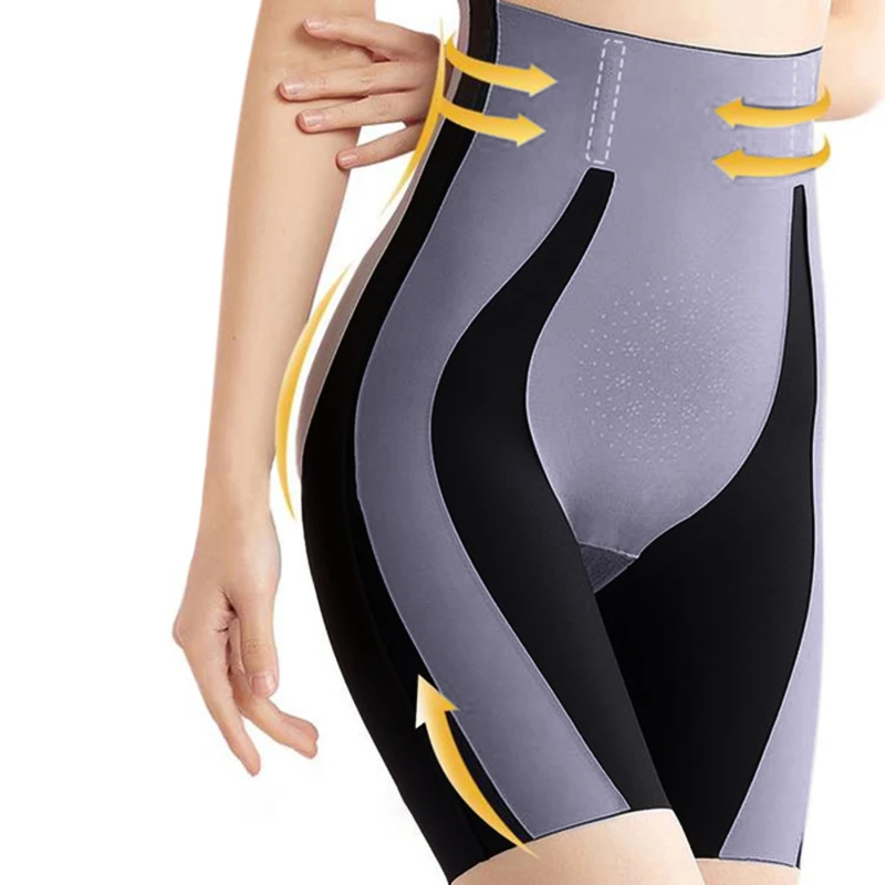 

Женские Бесшовные трусики нижнее белье дышащая Талия персиковые бедра Высокое качество Новые Леггинсы Формирование тела Спортивное нижне...