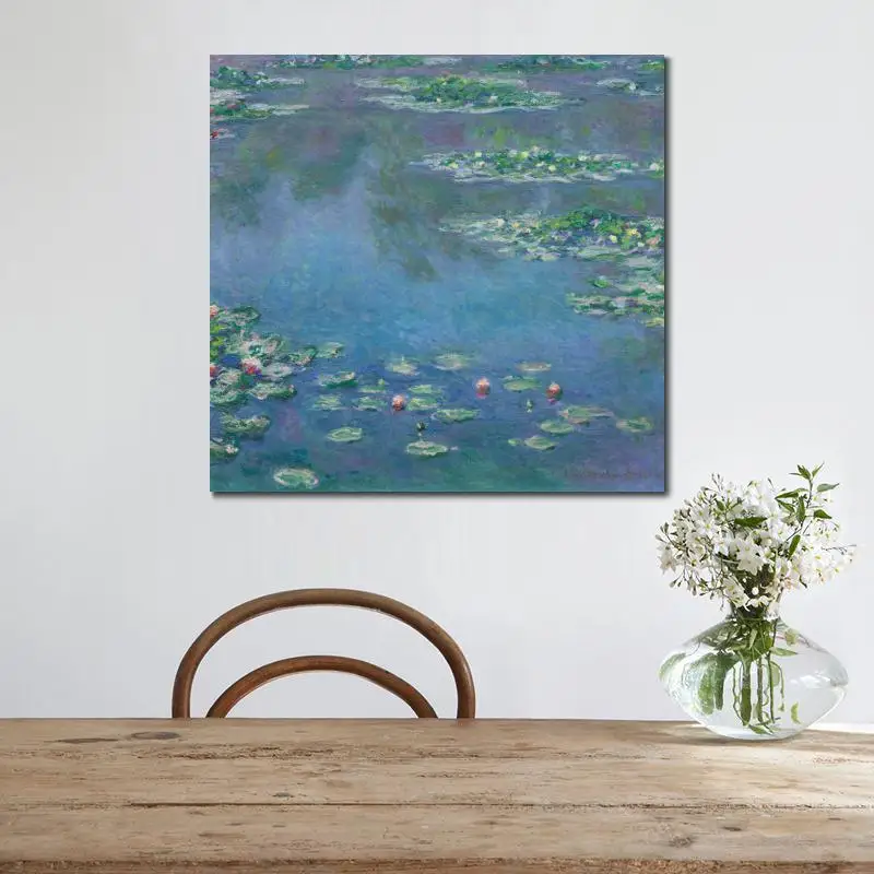 Картины водяных лилий высокое качество ручная работа Клод Моне холст искусство