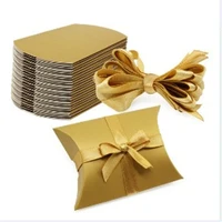 100pc favor candy gift box for chocolate cookies christmas wedding home party baby shower birthday packaging supply pillow boxes