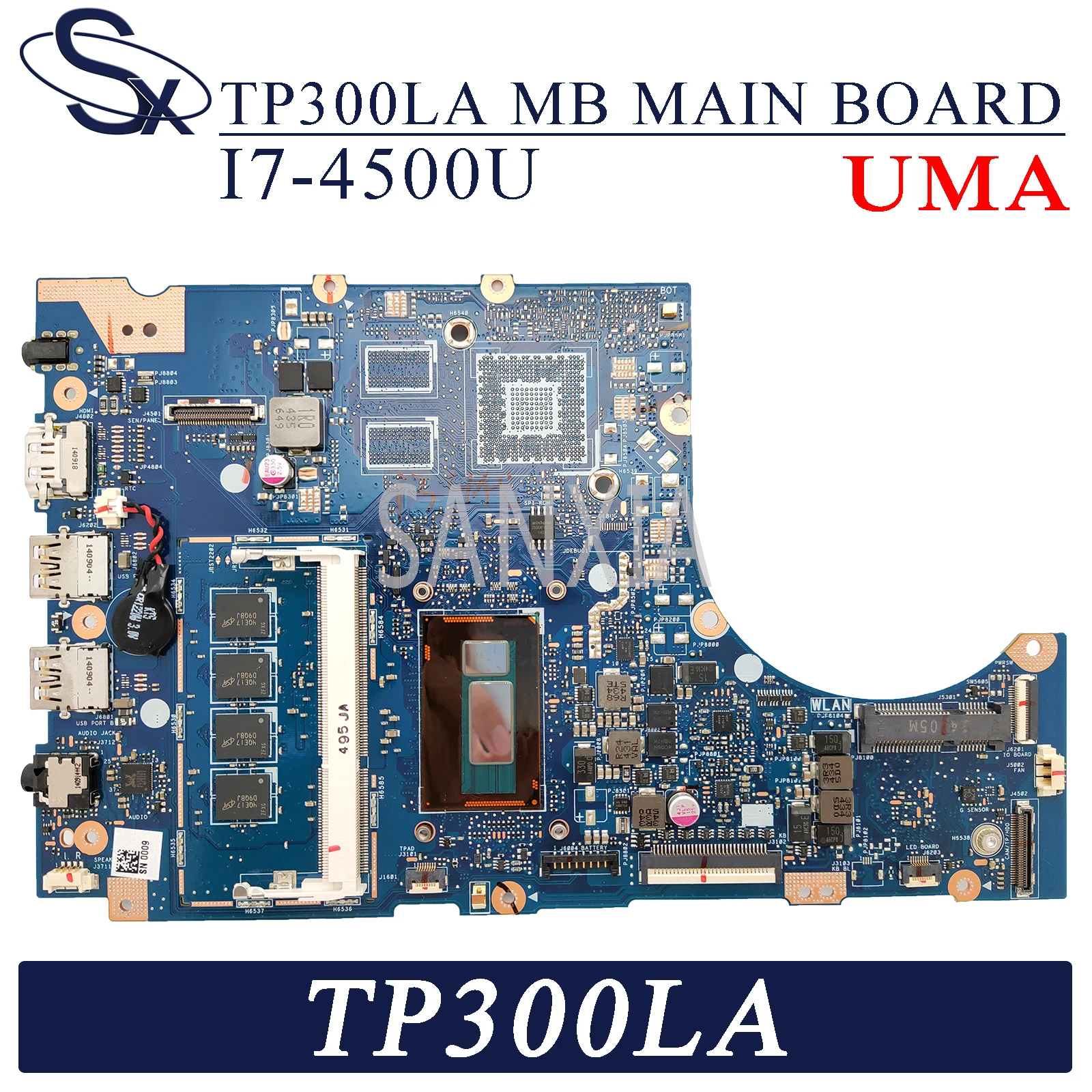 KEFU TP300LA_MB материнская плата для ноутбука ASUS Transformer Book Flip TP300LA TP300LD TP300L оригинальная