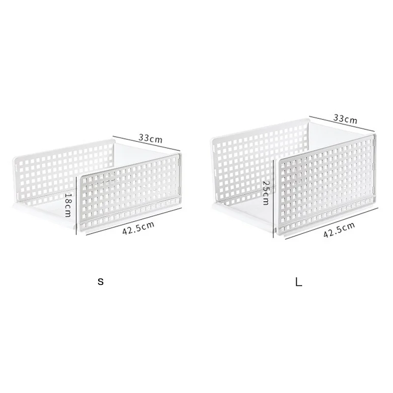 

Detachable Clothes Storage Rack Wardrobe Partition Board Rack Drawer Easy Layered Folder Book Holder Home Storage Organizer