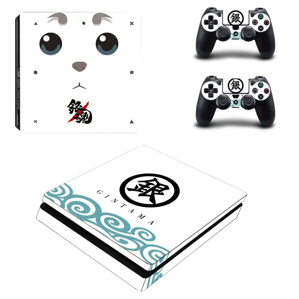 PS4 Slim sticker s Gintama Play station 4 Тонкая виниловая наклейка Pegatinas для playstation консоль и