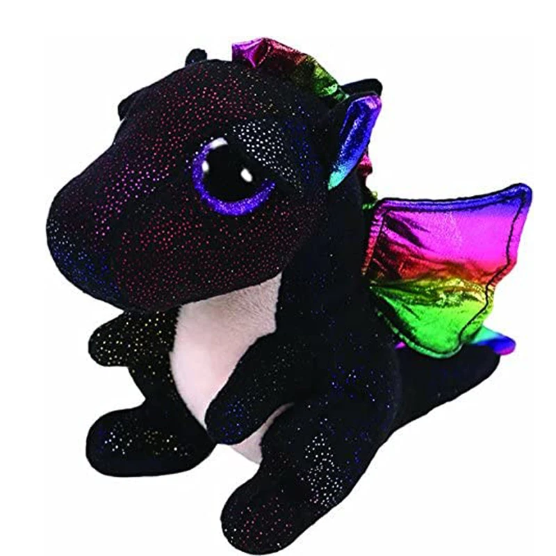 Ty Анора черного Плюшевые игрушки Драконы мягкая игрушка (15 см)|Мягкие животные| |