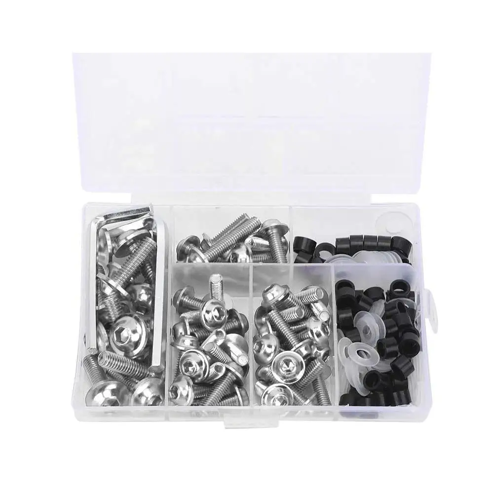 

158 PCS Motorcycle Accessories Aluminum Fairing Bolt Screws Kit Fit for YAMAHA YZF 600 1000 R1 R6 R3 R15 R25 T-MAX 530 TMAX 500