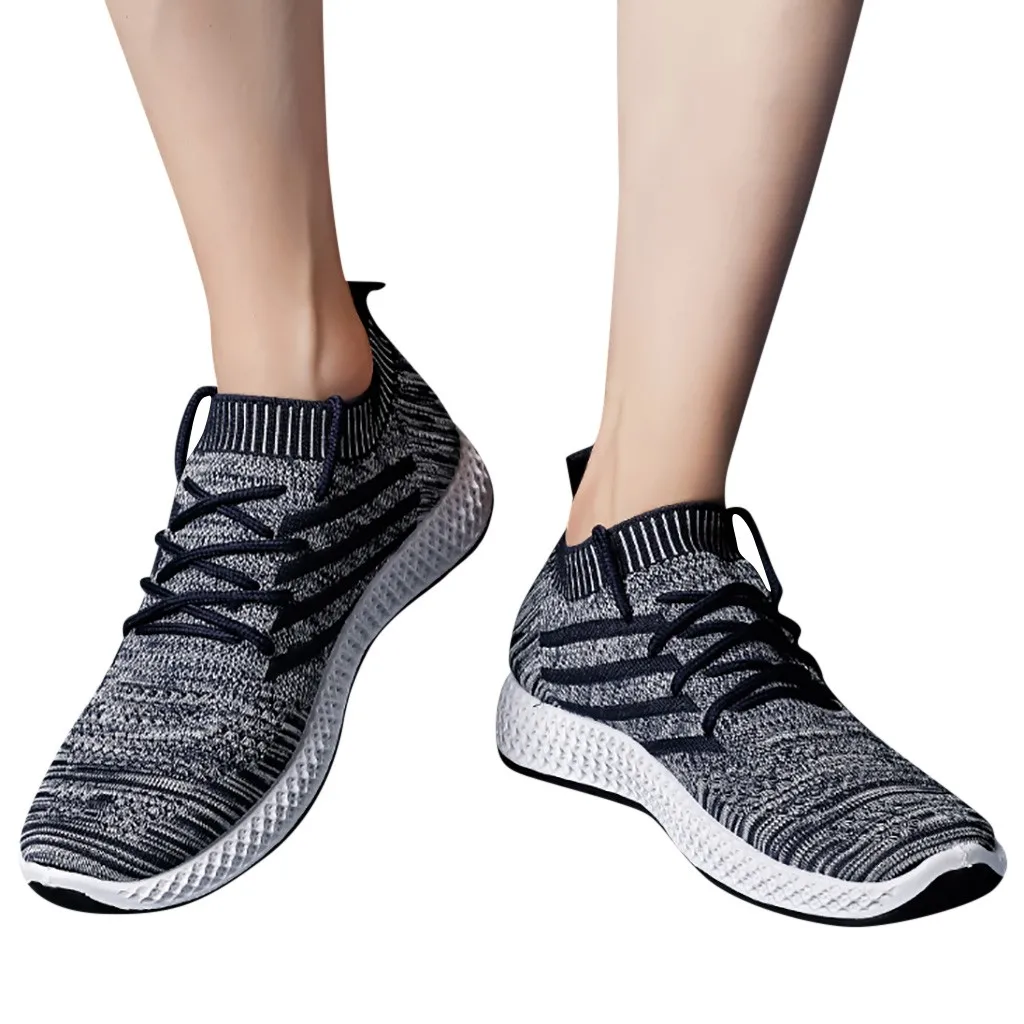 Мужские кроссовки SAGACE повседневные Модные сетчатые дышащие на плоской мягкой