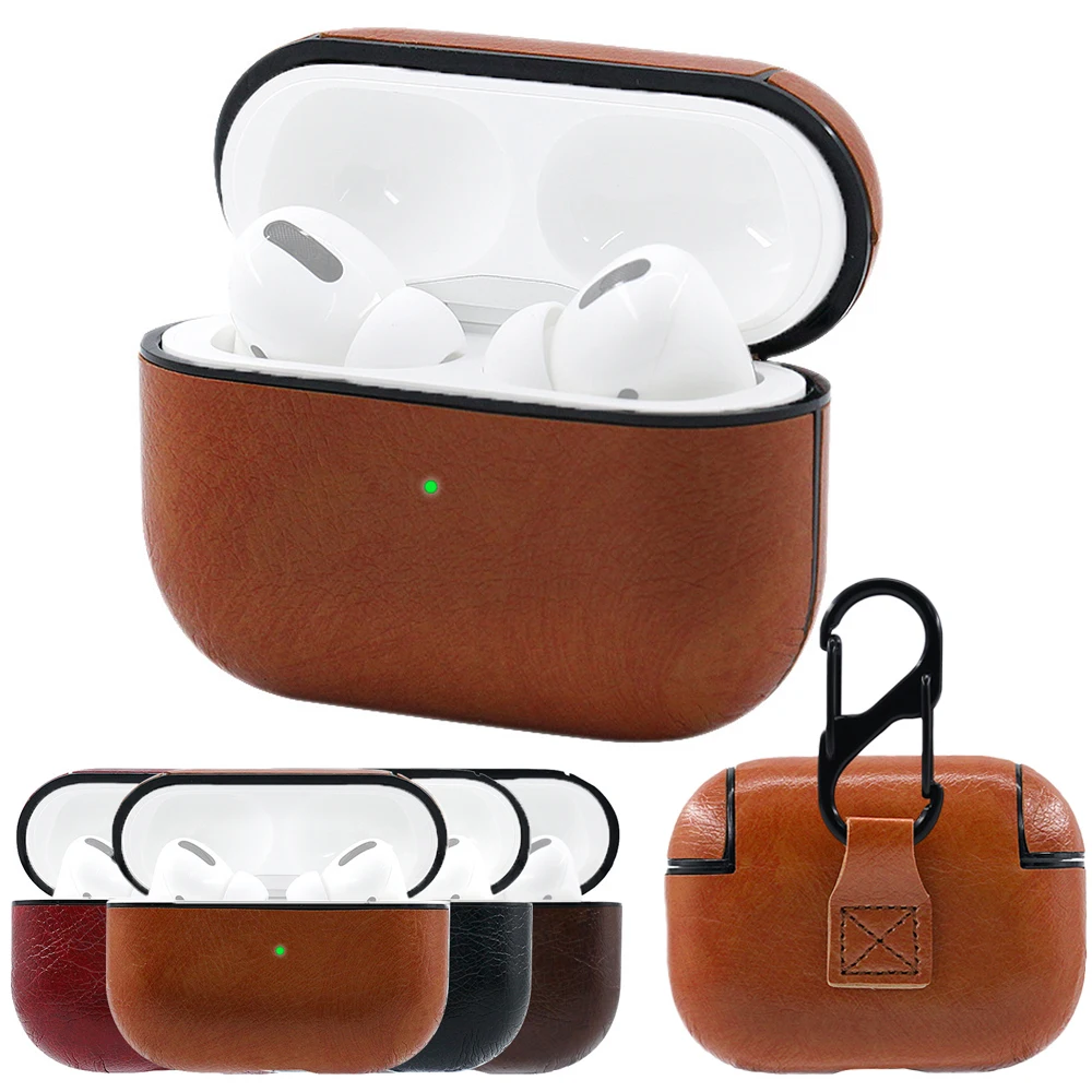 Чехол из искусственной кожи для AirPods Pro чехол оболочка наушников Airpod Apple Air Pods