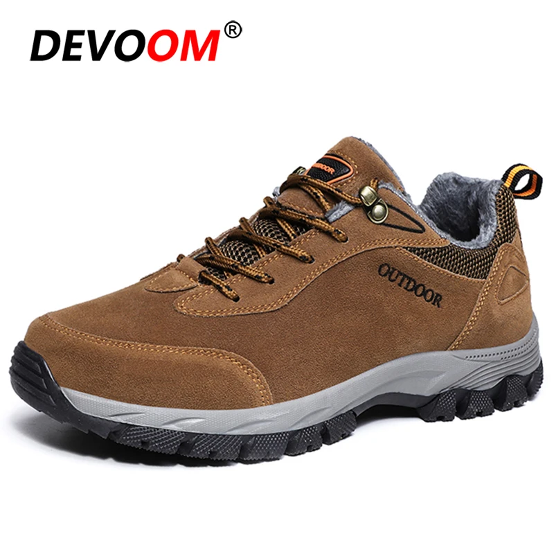 Мужская обувь для походов на зиму теплая водонепроницаемая горного туризма
