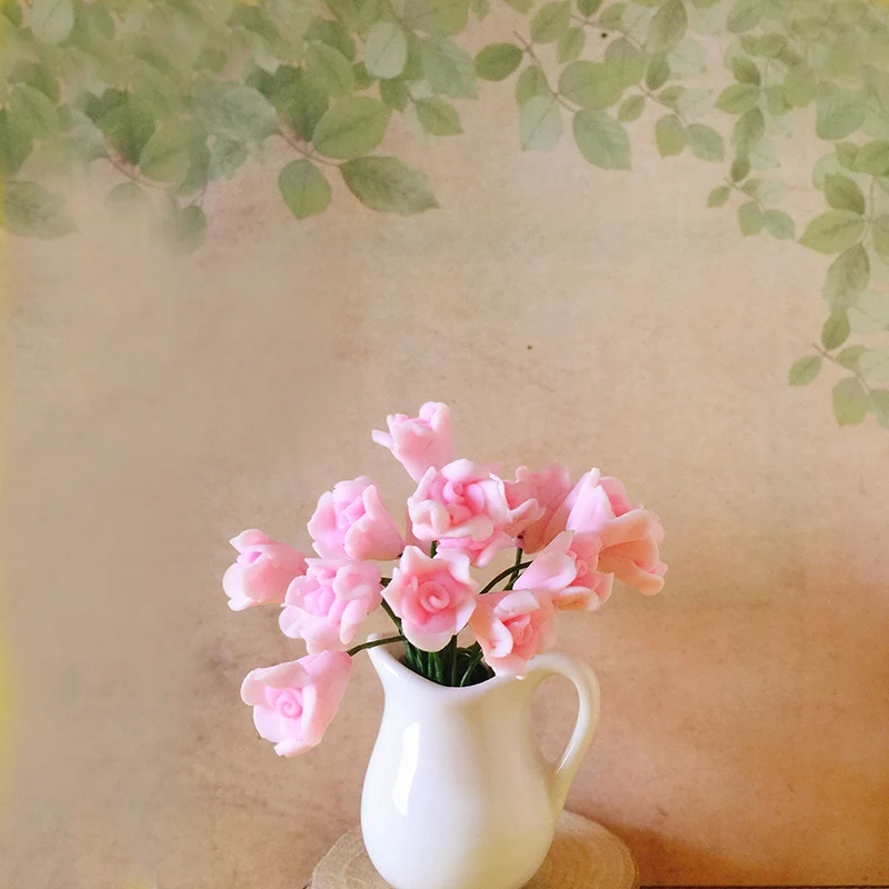 Искусственный цветок/Фарфоровая Кадка/миниатюры/милые растения/Сказочный