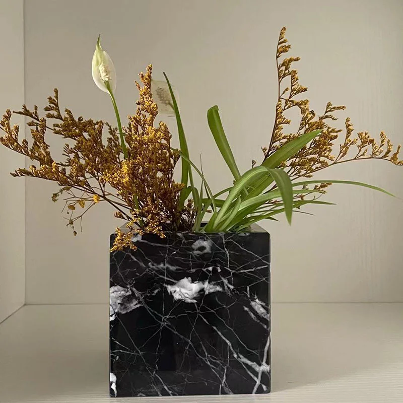 

Креативные мраморные суккуленты цветочные горшки ручной работы украшения для дома украшения для гостиной спальни настольные сушеные цветы украшения