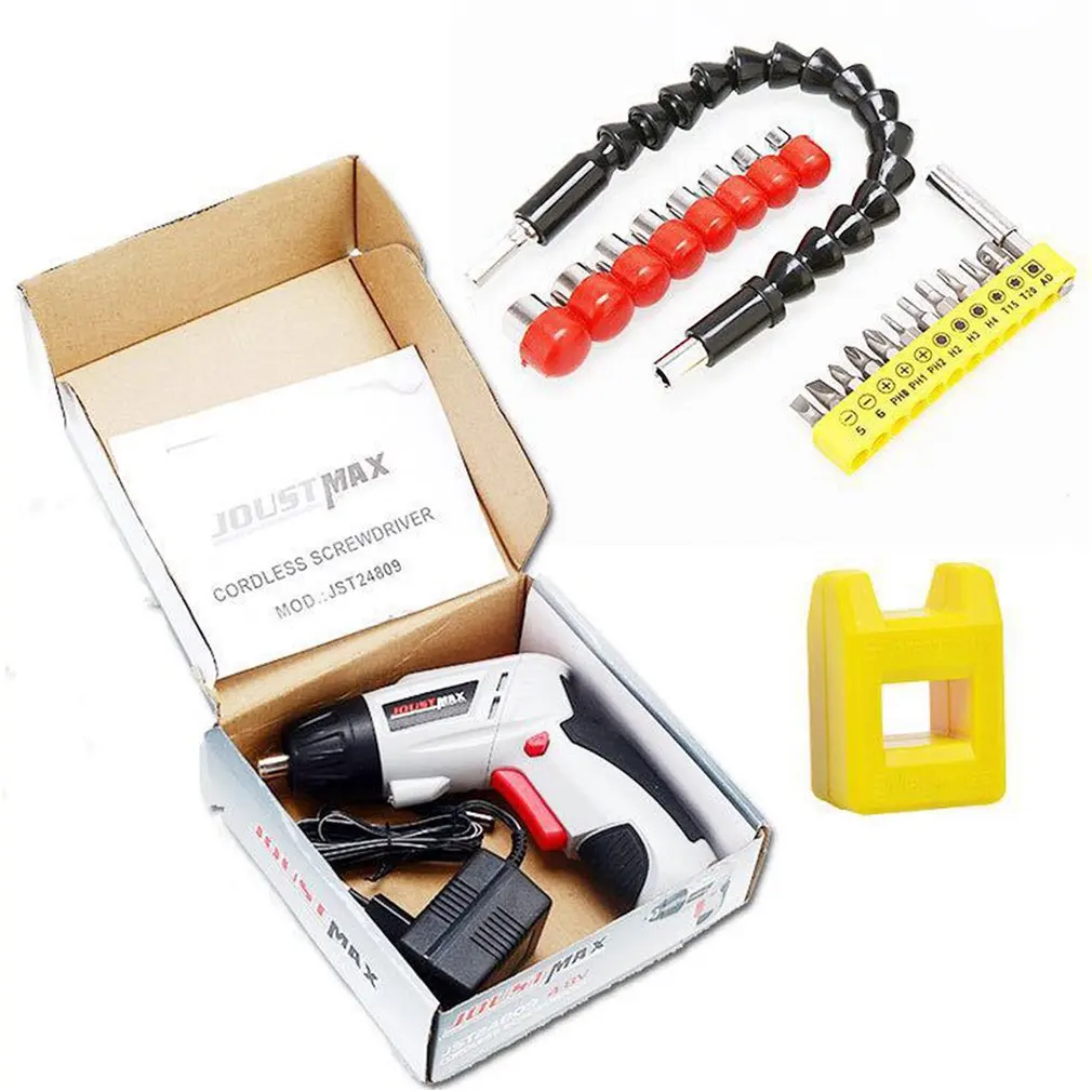 4 8 в USB беспроводной электрический шуруповерт набор бытовой Аккумуляторный дрель