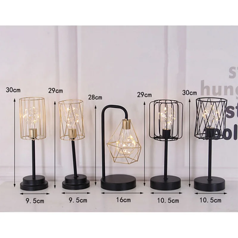 

Nordic LED Light Creative Metal Desk Decoration Home Decor Desk Decoration Hotel Living Room Decoration Bed Side Table Lamp