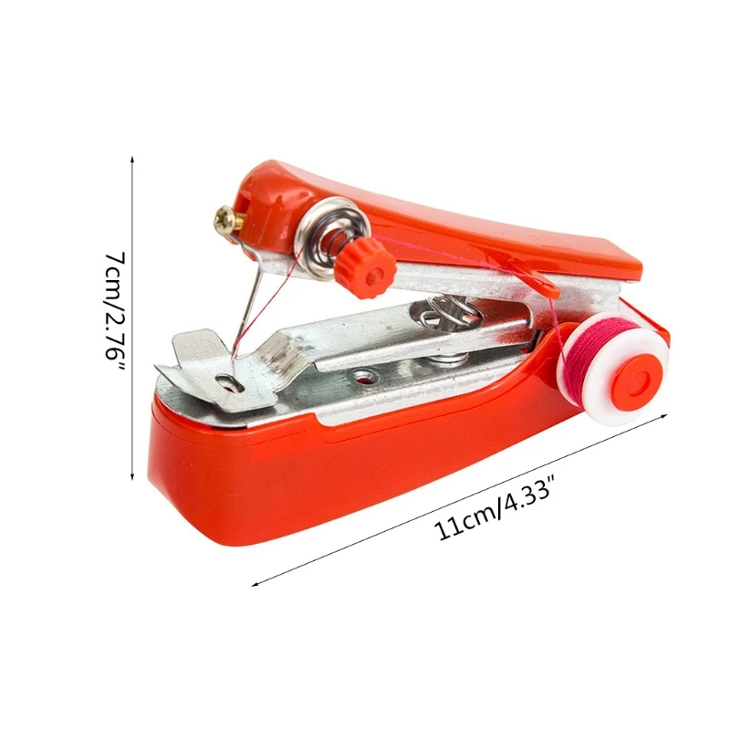 

Mini Handheld Sewing Machine Portable Manual Simple Operation Multifunctional Stitch Handwork Needlework Sewing Tools for K3NA