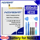 Аккумулятор HSABAT HE335 4500 мАч для Nokia 6 nokia6 N6 TA-1000 TA-1003 TA-1021 TA-1025 TA-1033 TA-1039 TA-
