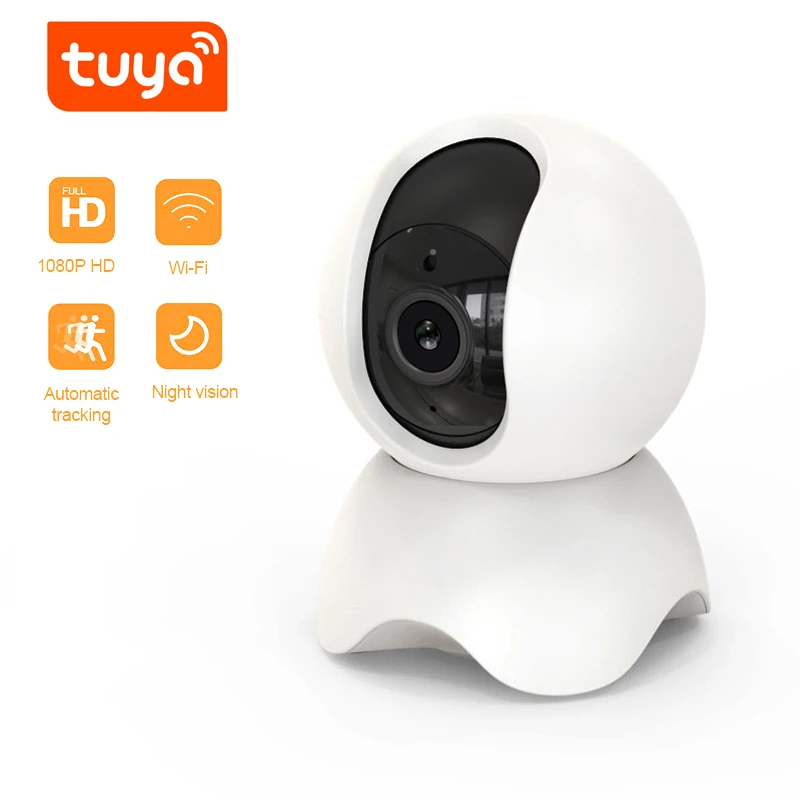 

Ip-камера с модулем питания через домашнюю Камера WI-FI Беспроводной мини радионяня Камера видео камеры скрытого видеонаблюдения Крытый Tuya Smart...