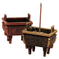 mini alloy copper incense holder burners zen sandalwood stand holders incense sticks coil portable incense burner censer