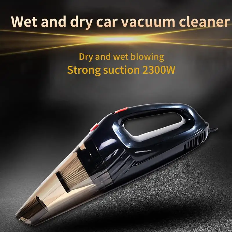 AOZBZ 12V Dry Wet Dual Use Car Vacuum Cleaner Compressed Air Handheld Transparent With 4 Filters | Автомобили и мотоциклы