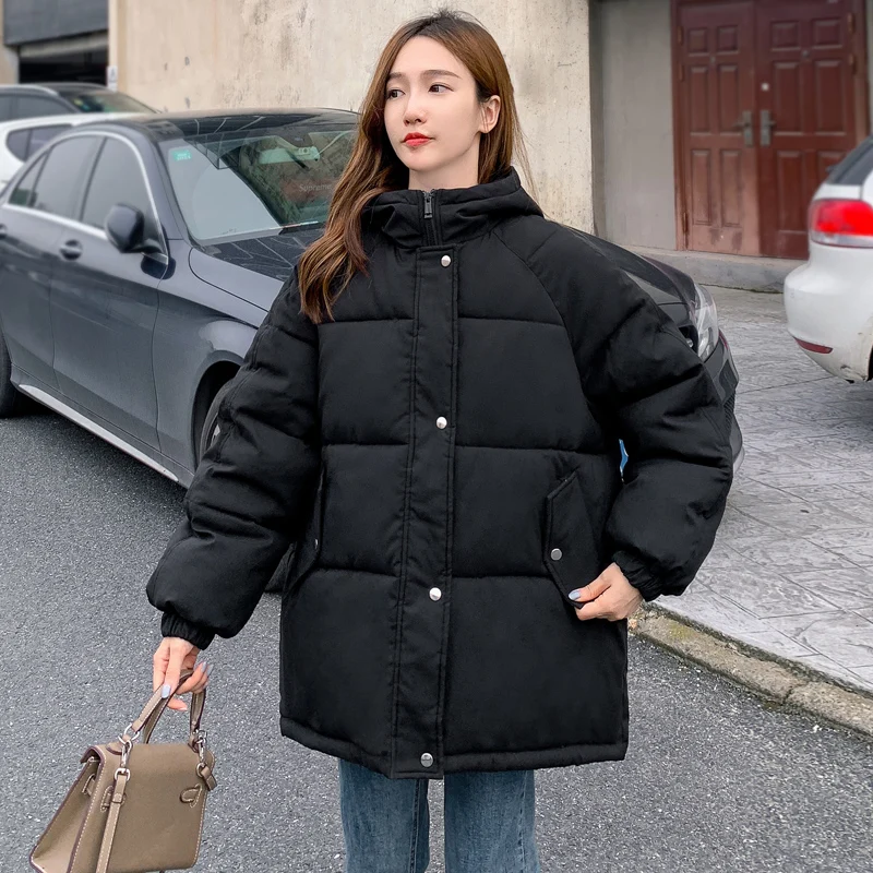 8 Colors Women Winter Puffer Jacket Korean Hooded Quilted Bubble Coat Warm Parkas Woman's Casual Overcoat Female New 2022