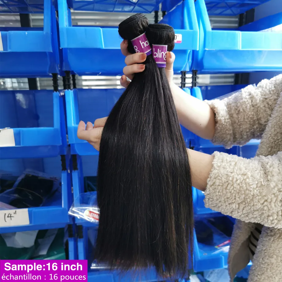 Шикарные волосы 8 шт. распродажа прямых пучков волос сделка человеческие Remy для