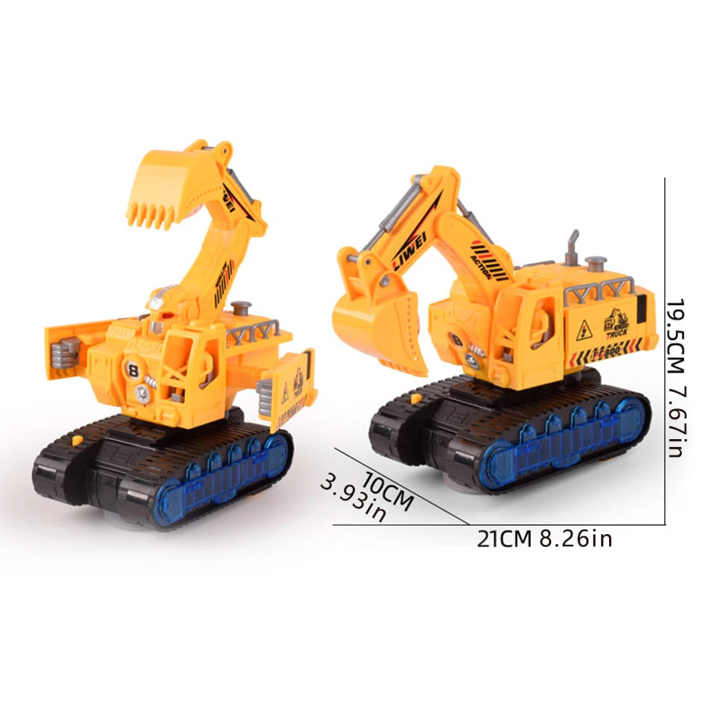 

Simulation Excavator Toys Children's Electric Acoustooptic Universal Engineering Truck Beach Toy Car Tractor Gifts For Kids Boys