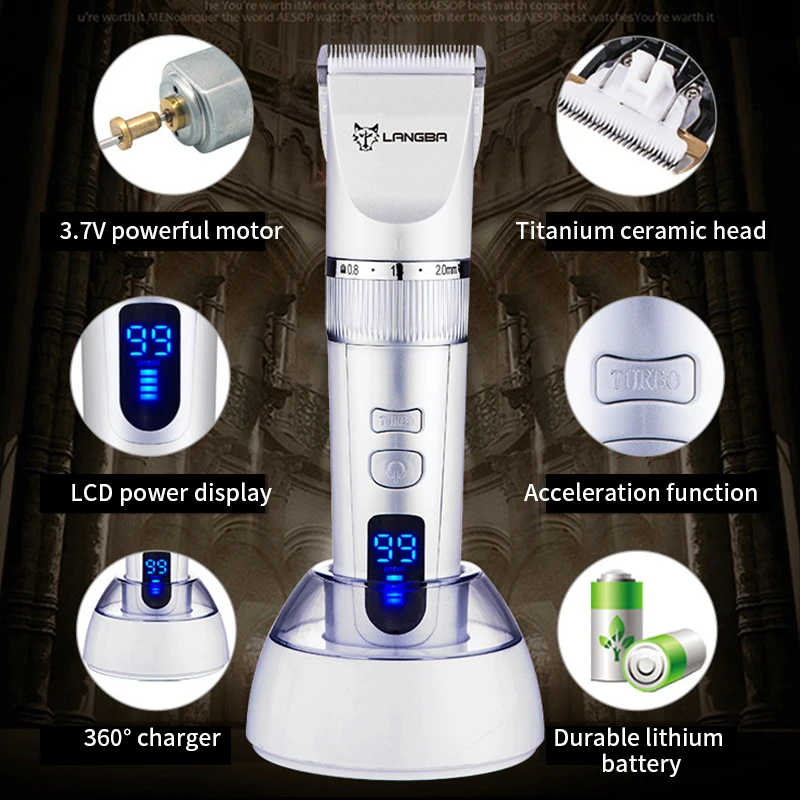 Электрическая машинка для стрижки домашних питомцев профессиональный триммер с