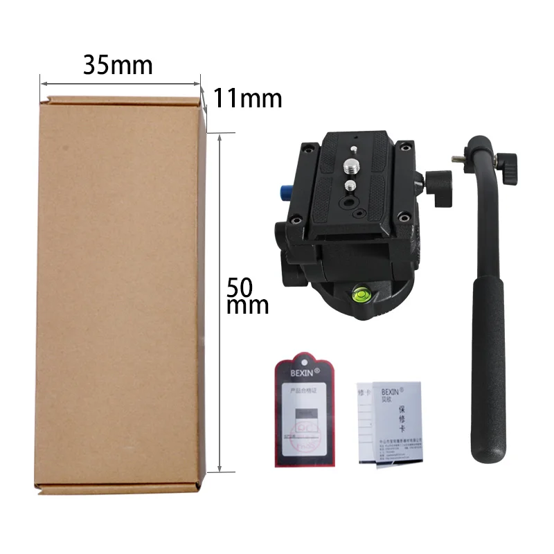 

Tripod Head Video Fluid Head Camera Ballhead Drag Hydraulic Head For Camera Dslr Tripod Area With Manfrotto Quick Shot Plate