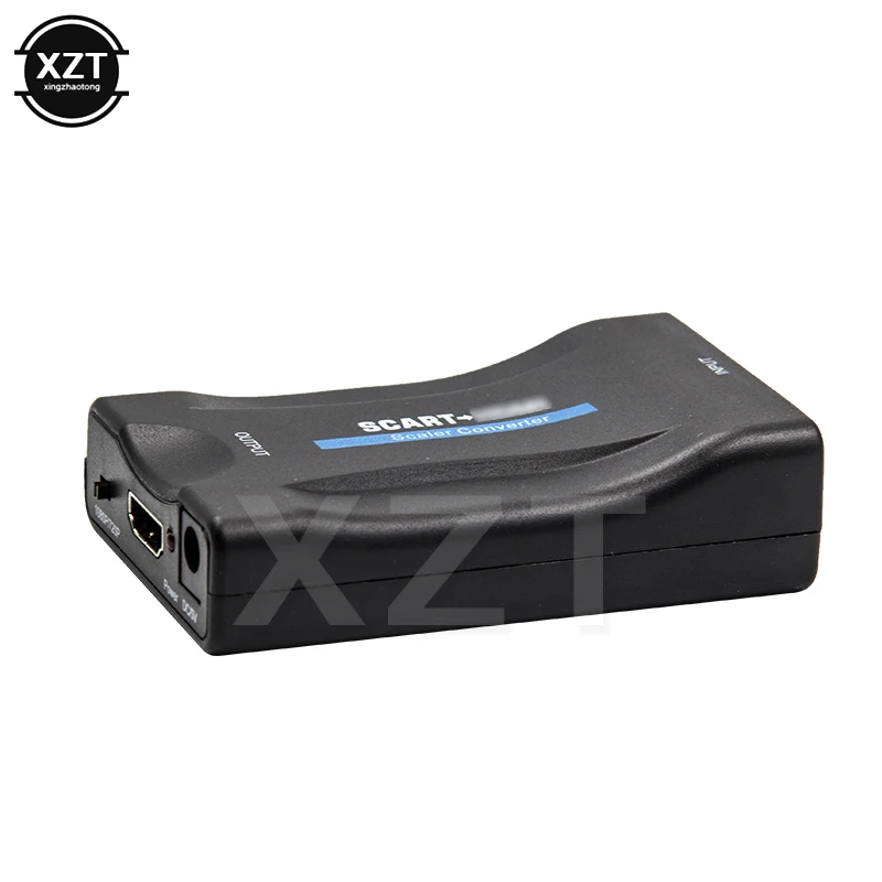 Преобразователь 1080P SCART в HDMI-совместимый преобразователь сигнала Видео Аудио
