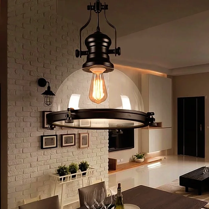 Лофт творческий ретро ресторан бар Кантри стиль кованого железа балкон