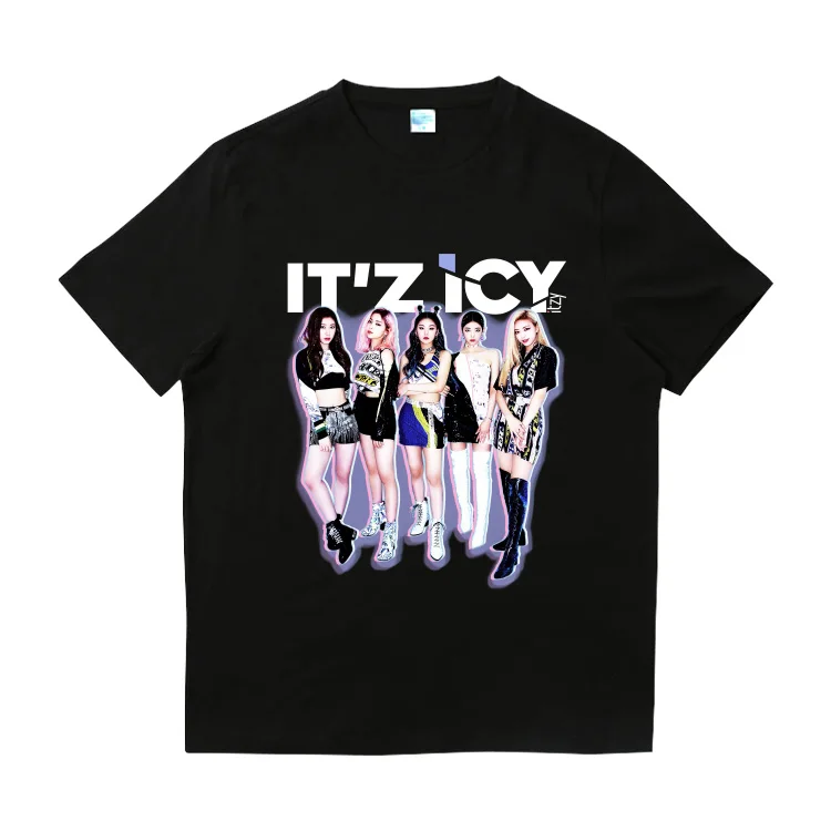 ITZY комбинированный альбом IT'z ледяная летняя свободная одежда Kpop с коротким