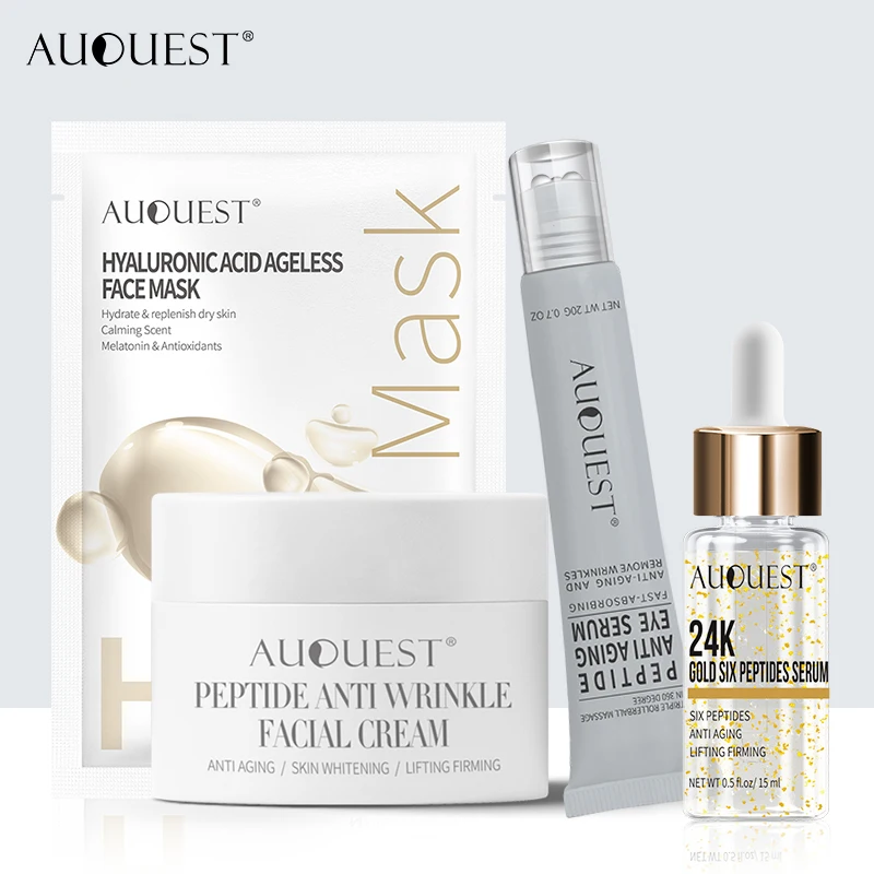 AUQUEST набор по уходу за кожей Гиалуроновая кислота Сыворотки пептид крем для лица