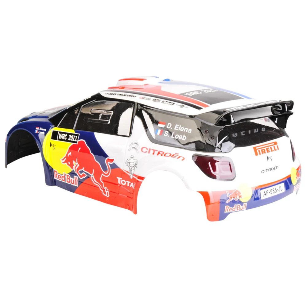 

Toys Rc Car Clear Body For 1:10 Scale Rally Car Citroen C4 Car Shell With Colorful Stickers 325mm