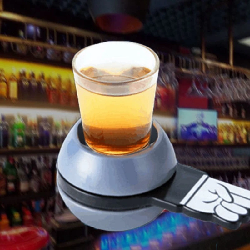 Спин палец выстрел стеклянная Питьевая игра забавные вечерние вращающиеся