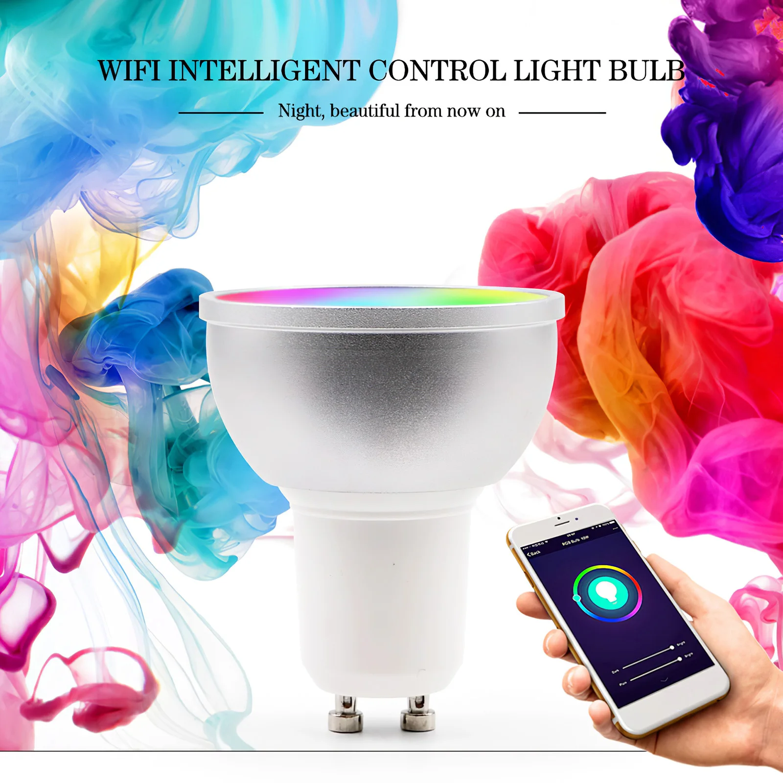 Умная лампа GU10/E14 с таймером Встраиваемый светодиодный светильник RGB для потолка