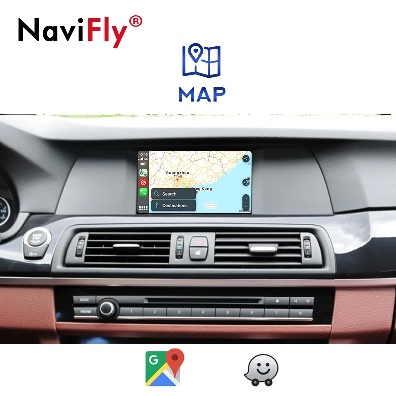 Беспроводной CarPlay Android Авто Зеркало Ссылка AirPlay автомобильный мультимедиа для BMW 5