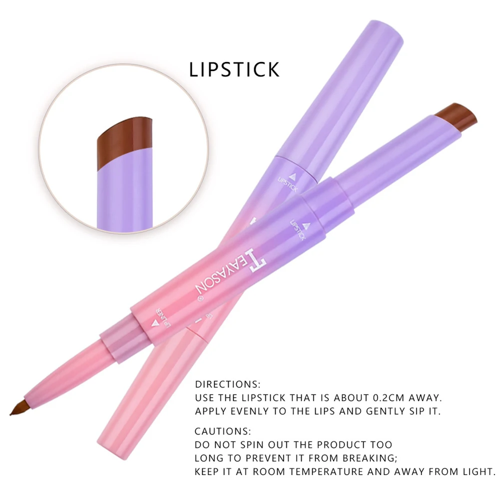 Новинка помада матовая стойкая губная карандаш для губ двусторонний увлажняющий