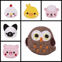 exquisite animal chicken and bird sheep embroidered iron on patches for childrens clothing applique diy hat coat accessories