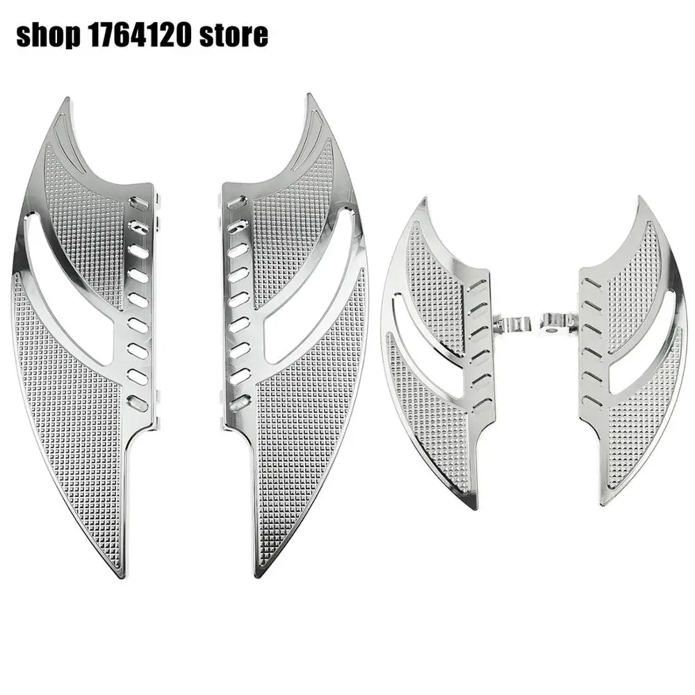 Передняя напольная педаль для мотоцикла CNC + штыри Harley Softail Touring Electra Street