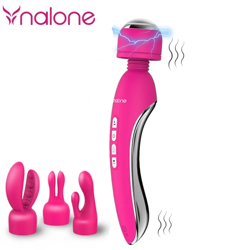 Двойной вибратор Nalone для женщин с вращающейся крышкой|av wand|control vibrationbluetooth vibrator |
