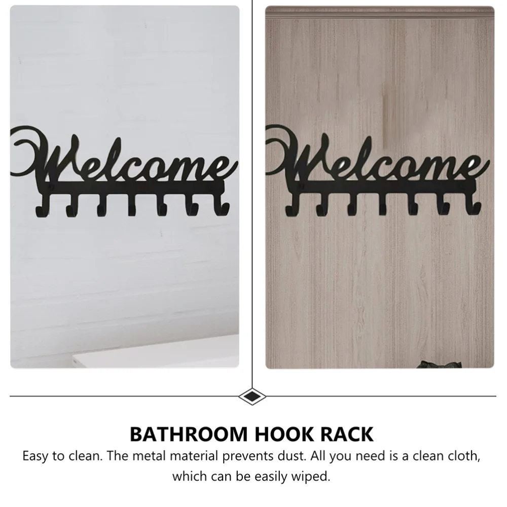 

1pc Home Living Room Kitchen Entrance Wall Hooks Rack with 7 Hanging Hooks