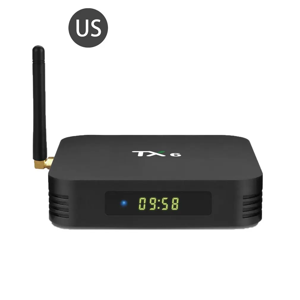 Домашняя ТВ приставка TX6 Смарт проигрыватель аудиосигнала MP3 WMA WAV TF кардридер 5 В/2