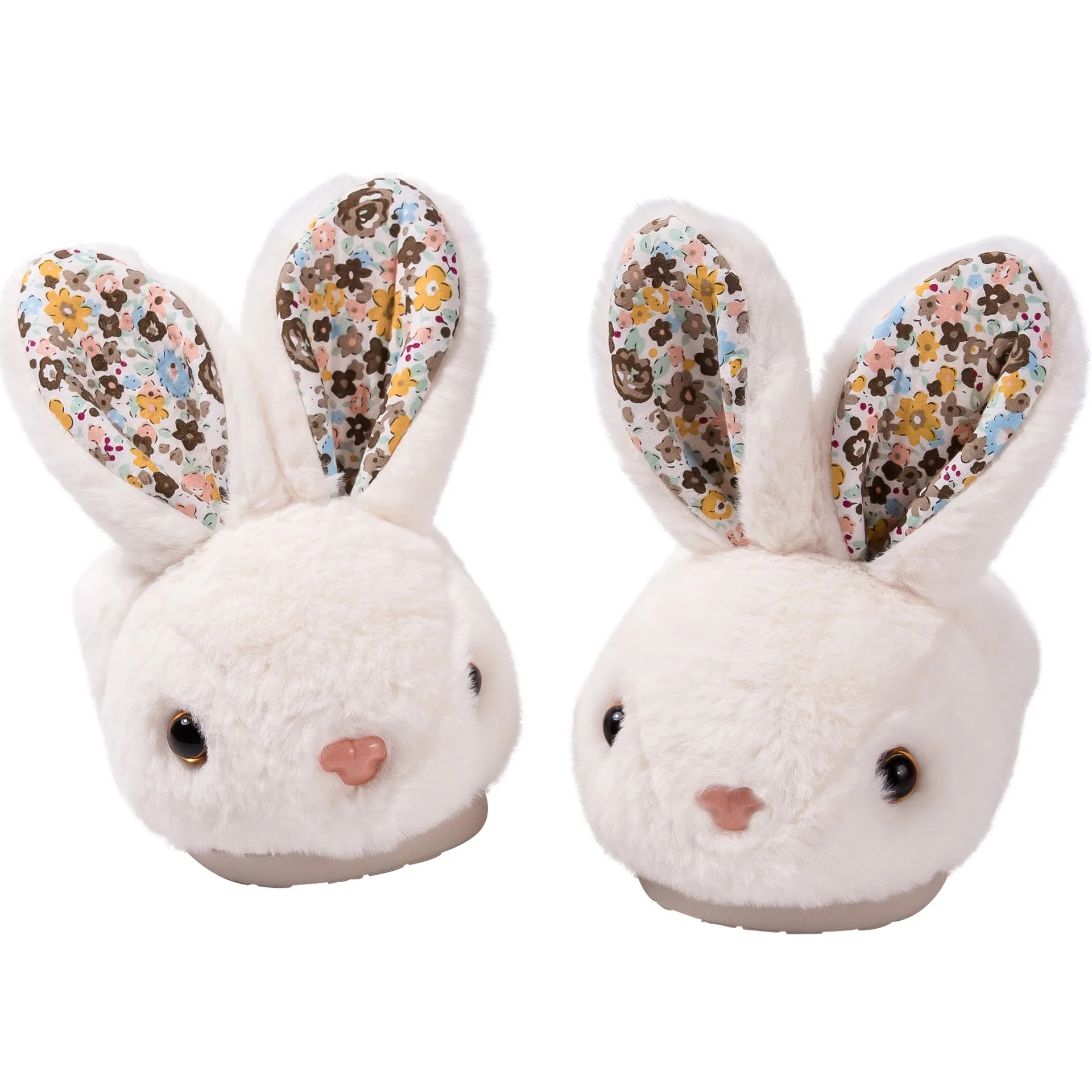 

2021 Baby Kids Home Slippers Winter Girls Child Warm Plush Cotton Shoes Faux Rabbit Hair Toddler Girl Warm Indoor Slipper E11212