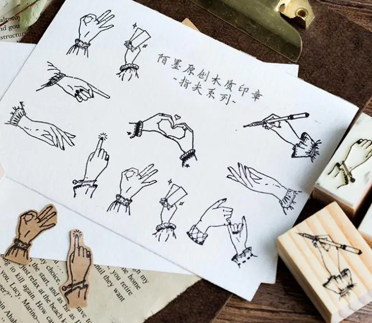 Деревянный штамп 1 шт. креативная жесткая фигурка деревянный искусственное